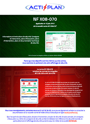 Landing page : Norme NF X08-070 Afnor